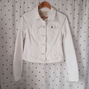 🦄Pilcro and the Letterpress🦄 White Jeans Jacket